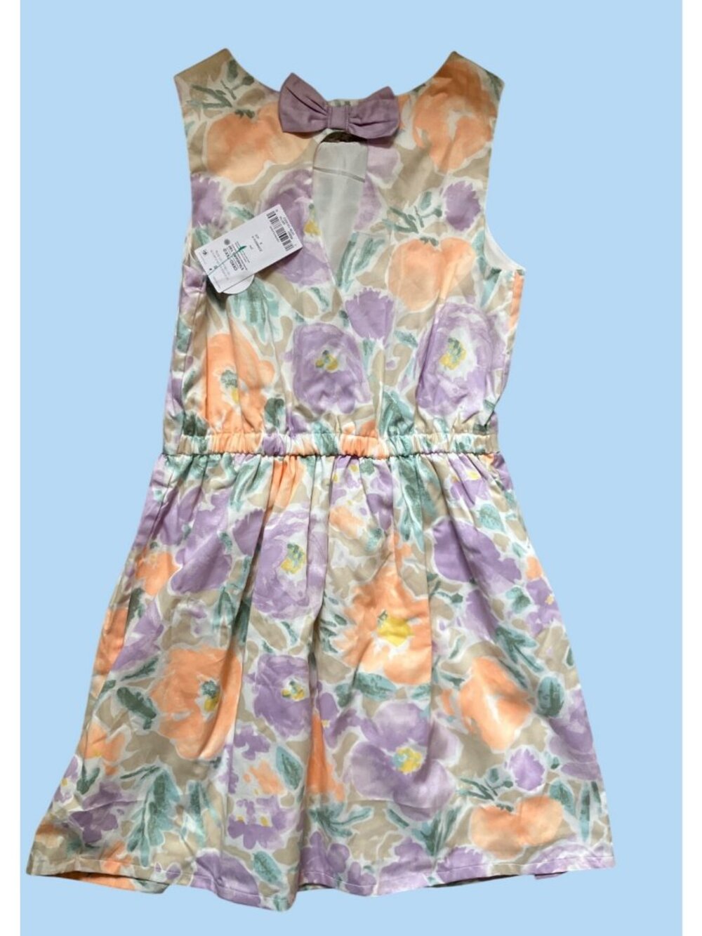 Carters Kid Girls Floral Sleeveless Dress Size 8A Pastel Colors Spring Summer